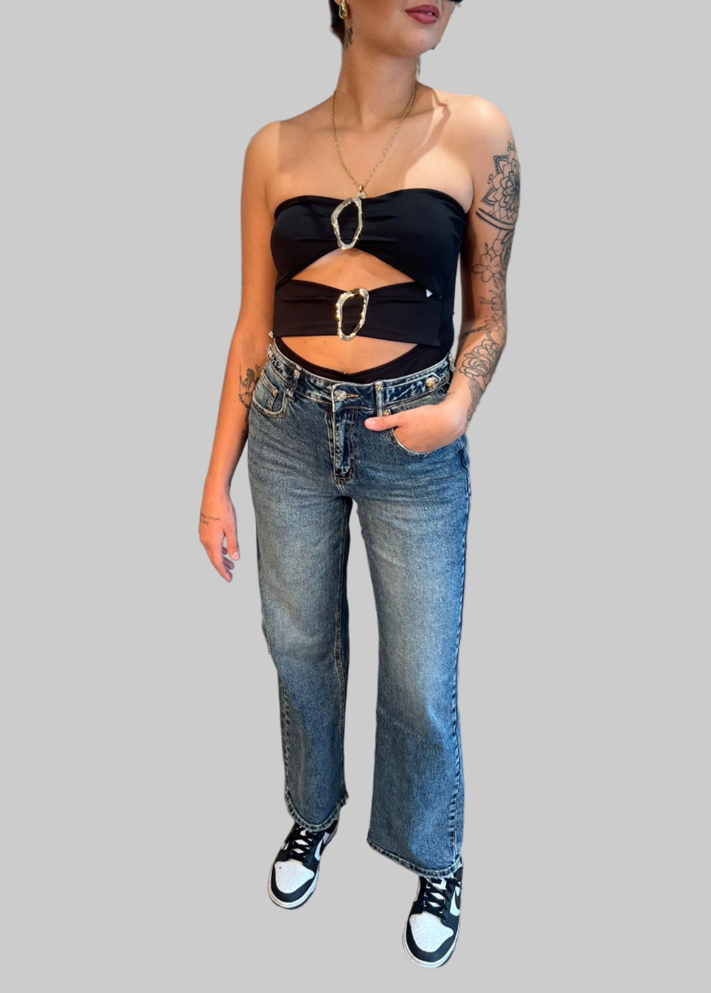 Body con dettaglio oro