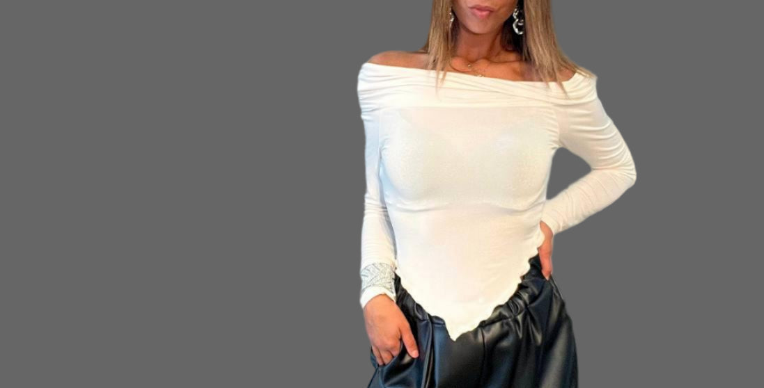 Top a maniche lunghe